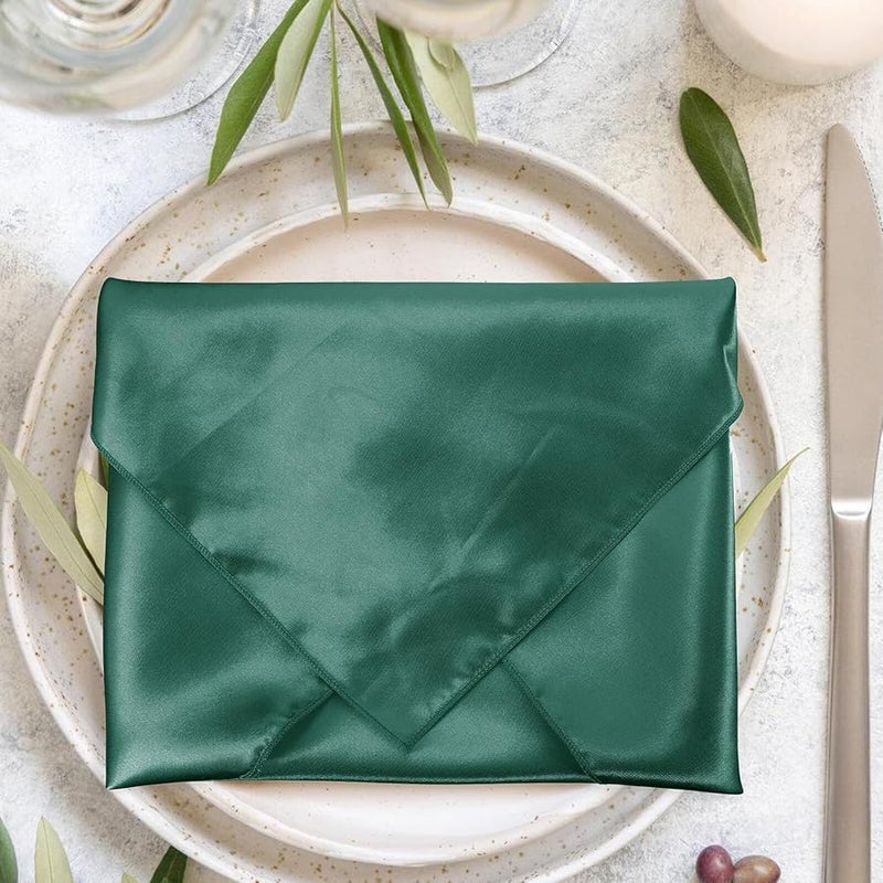 8 Pcs Smooth Satin Cloth Napkins Reusable Washable for Home Hotel Restaurant - Image 3
